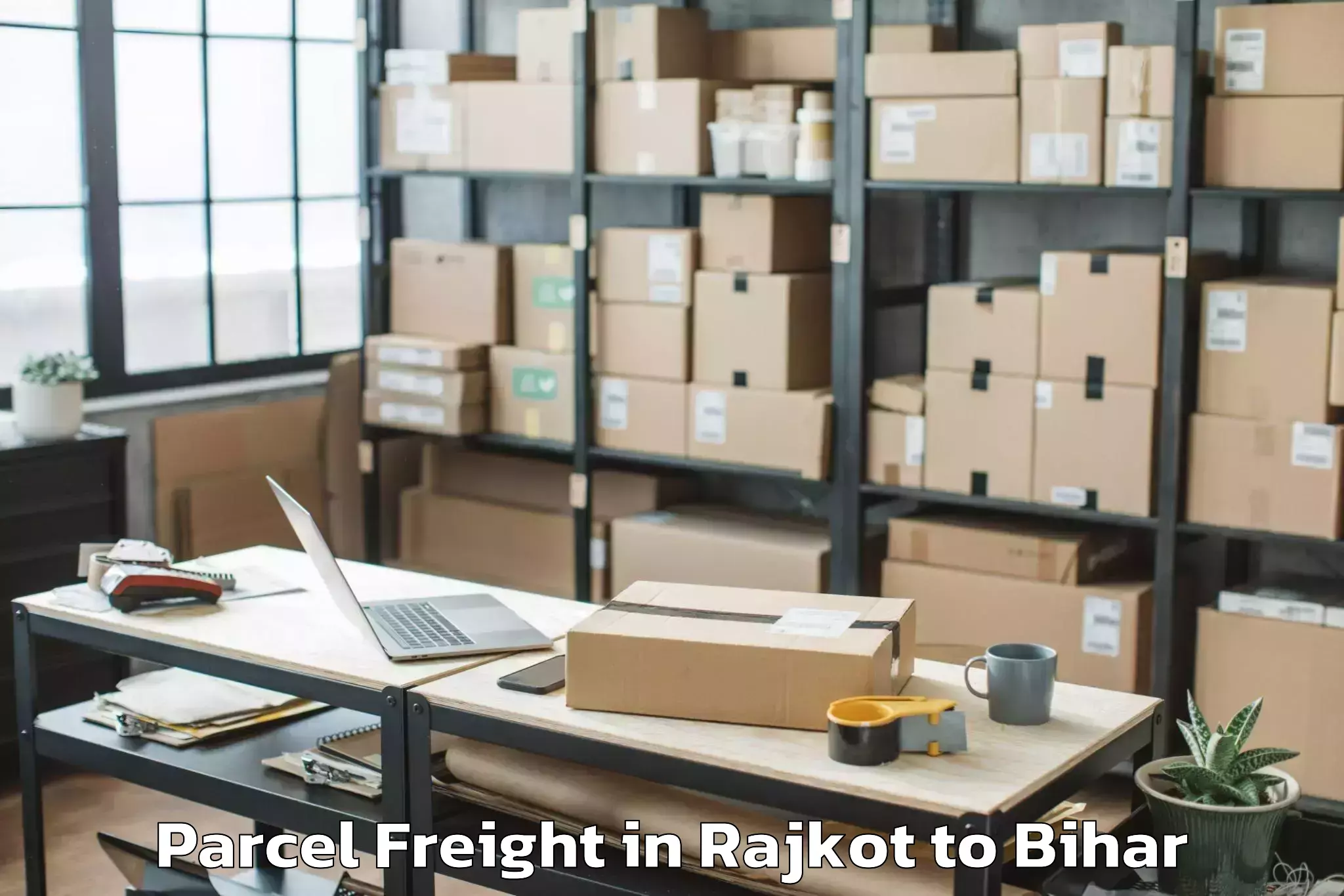 Easy Rajkot to Gwalpara Parcel Freight Booking